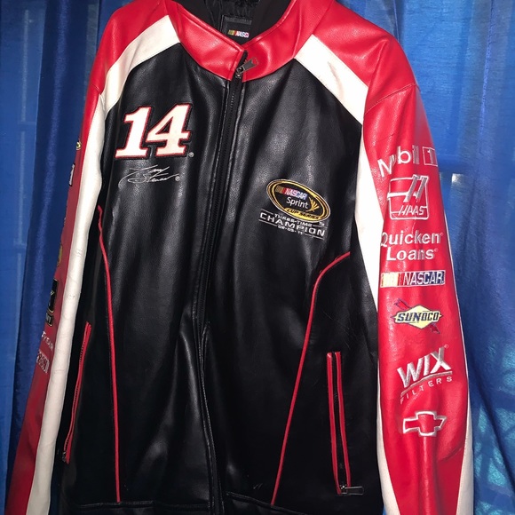 Nascar Tony Stewart Leather Jacket 